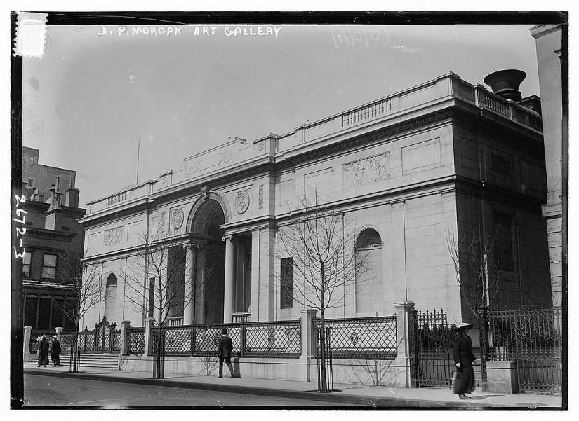 J. P. Morgan Library in April 1913; Courtesy of Bain
News Service/Library of Congress Prints & Photographs Division
